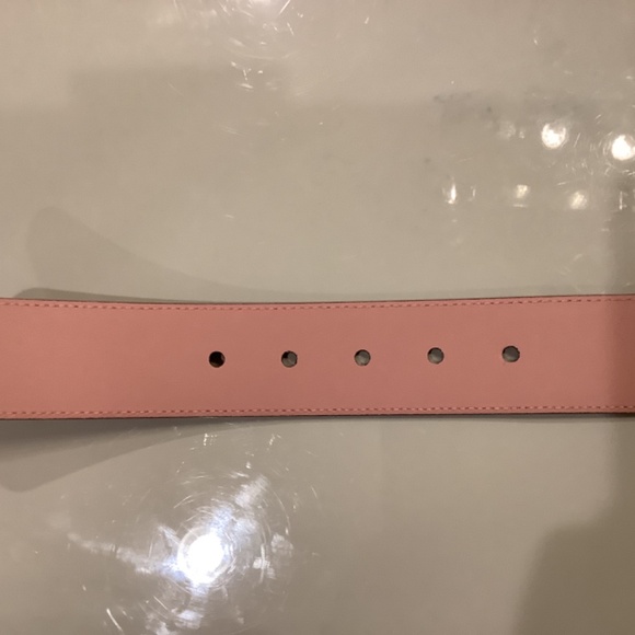 Gucci microguccissima mauve pink leather belt